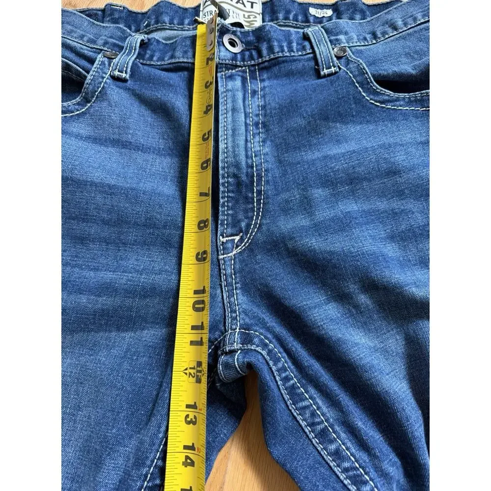 Ariat M5 Straight Fit Straight Leg Jeans Men’s 38x34 Medium Wash Stretch Denim